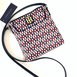 Tommy Hilfiger Bag Crossbody Monogram Blue and Red
